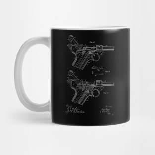 recoil loading small arms Vintage Patent Drawing Mug